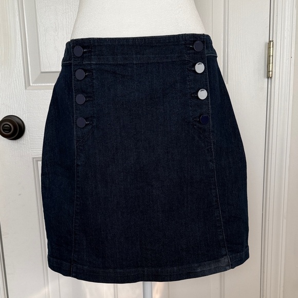 LOFT Denim mini skirt size 8 - Picture 1 of 5